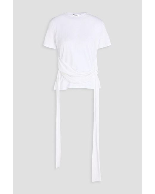 Theory White Pima Cotton-Jersey T-Shirt