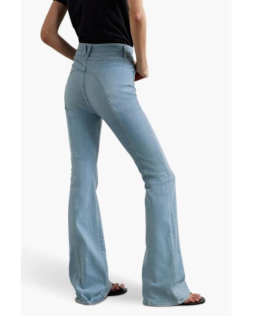 Veronica Beard Blue Beverly High-rise Flared Jeans