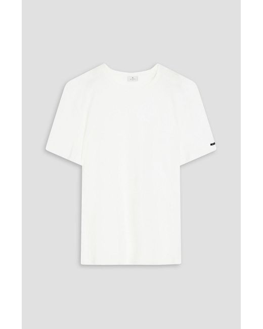 Etro White Cotton-jersey T-shirt for men