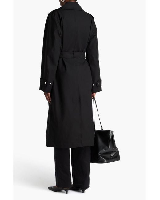Totême  Black Cotton Trench Coat