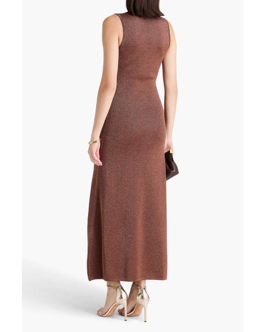 Esse Studios Brown Knitted Maxi Dress