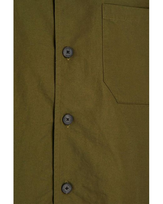 FRAME Green Cotton And Linen-blend Shirt for men