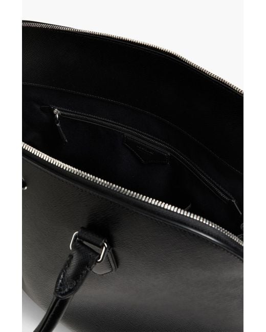 Montblanc Bowling sartorial tote bag aus strukturiertem leder in Black für Herren
