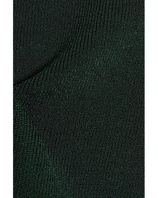 Galvan Green Delia Scalloped Stretch-knit Pencil Skirt