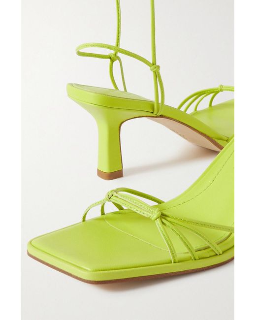 Aeyde Yellow Roda Leather Sandals