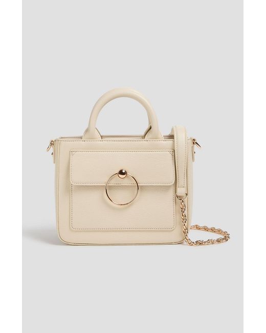 Claudie Pierlot Natural Pebbled-leather Tote