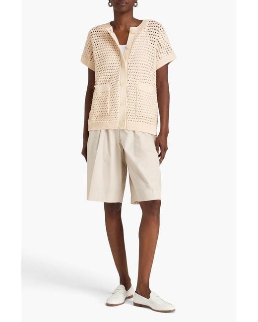 Varley Natural Crocheted Cotton Cardigan
