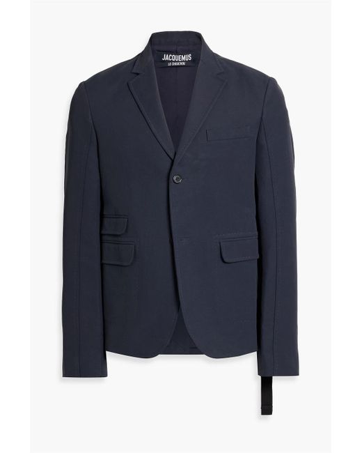Jacquemus Blue Piccinni Cotton-Blend Blazer for men