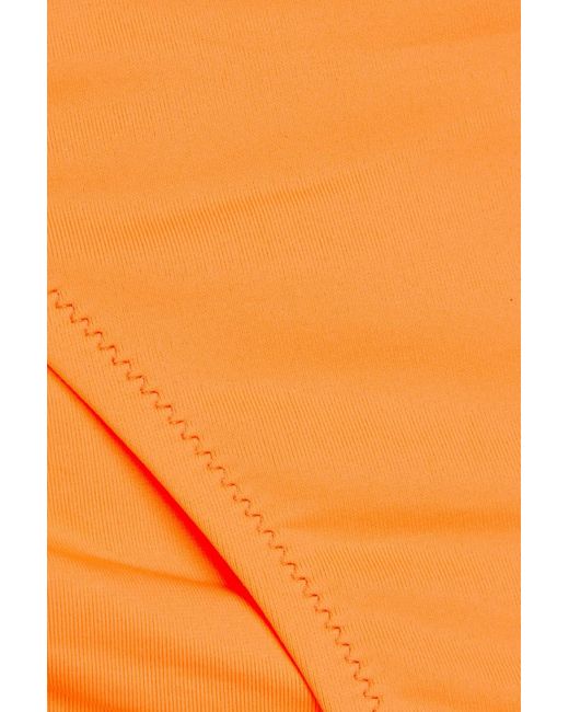 Melissa Odabash Orange Caracas Ring-Embellished Bikini Briefs