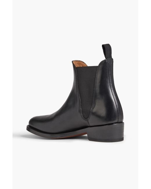 GRENSON Black Nora Leather Chelsea Boots