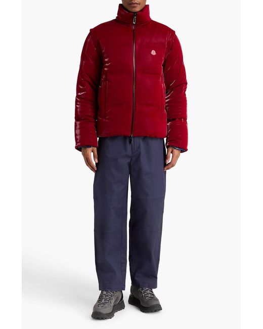 Moncler Blue Throttle Quilted Shell Down Jacket for men