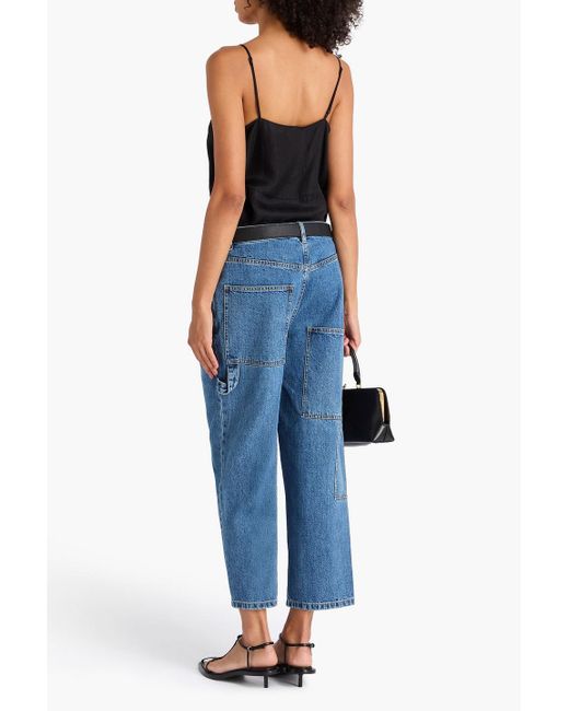 Tibi Black Crinkled Satin Camisole