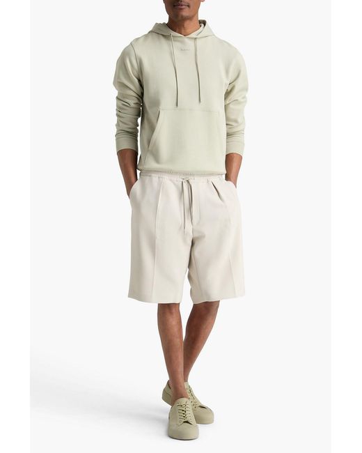 Sandro White Stretch-Jersey Drawstring Shorts for men
