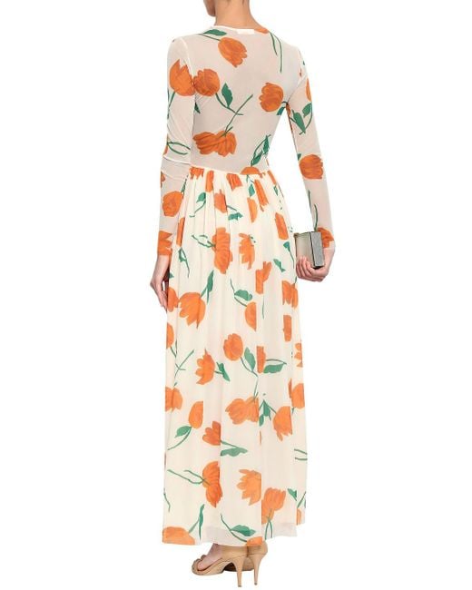 Tilden mesh hot sale maxi dress