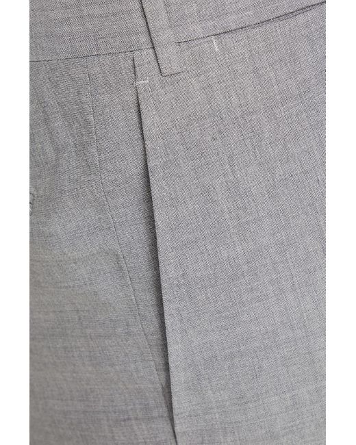 Canali Gray Mélange Wool Pants for men
