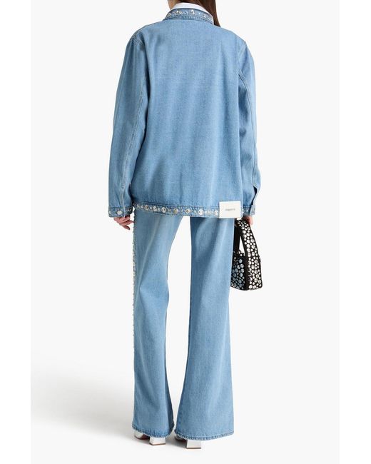 Coperni Blue Studded Denim Jacket