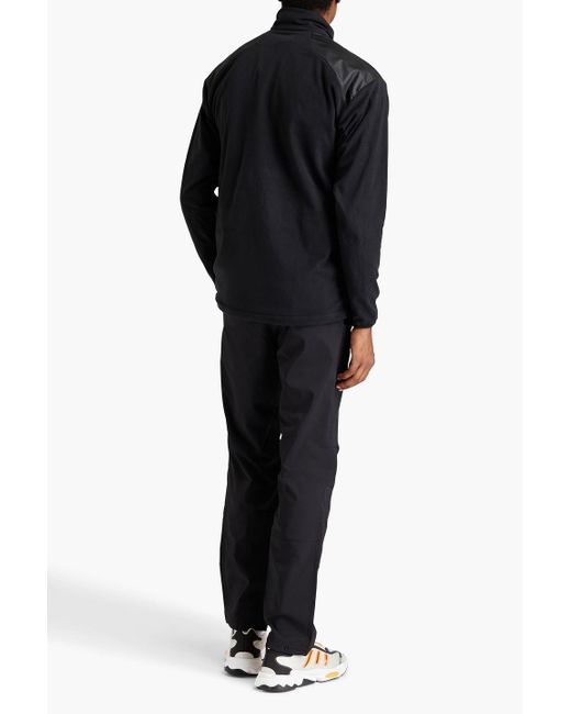 Adidas Originals Black Terrex Shell-paneled Fleece Jacket for men