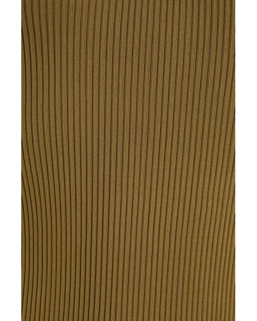 Zimmermann Green Ribbed-Knit Tank