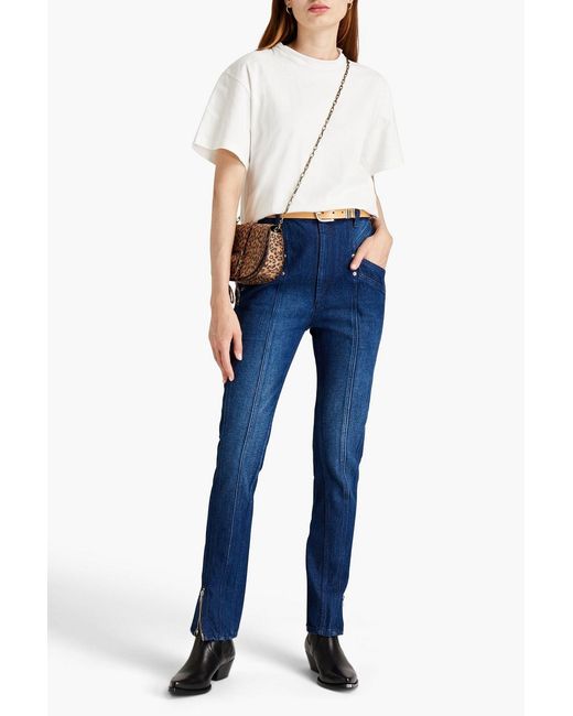 Isabel Marant Blue Kelissa High-rise Slim-leg Jeans