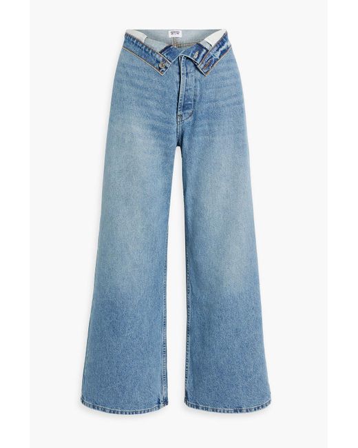 EB DENIM Blue Madison High-rise Wide-leg Jeans