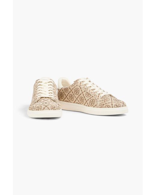 Tory Burch White Howell Jacquard Sneakers
