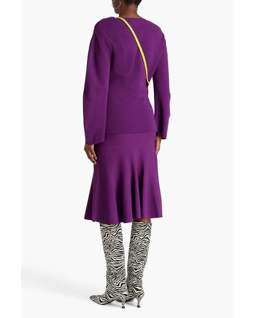 Stella McCartney Purple Knitted Sweater