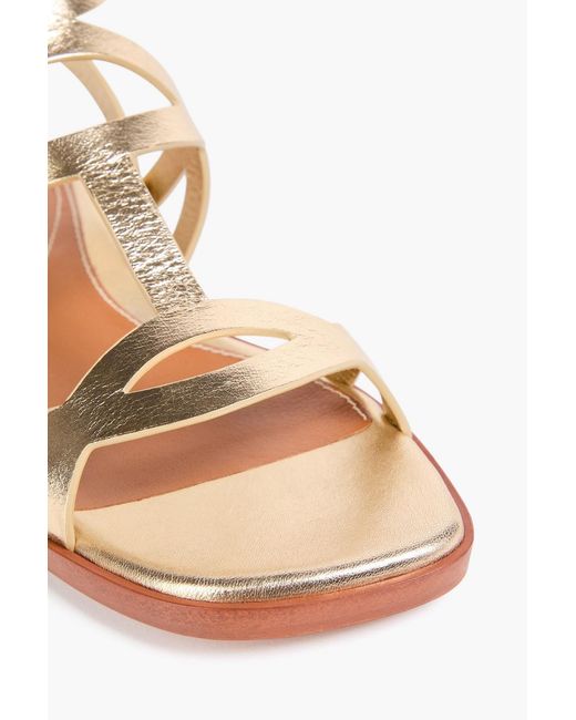 Zimmermann Metallic Leather Sandals