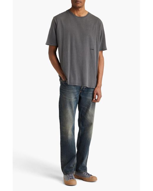 FRAME Gray Cotton-Jersey T-Shirt for men