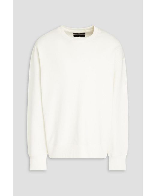 Y-3 Sweatshirt aus baumwollfrottee in White für Herren