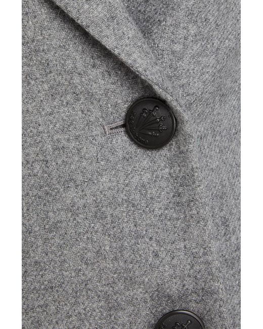 Rag & Bone Gray Double-breasted Wool-blend Blazer