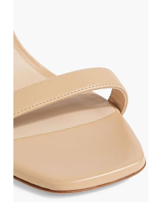 Stuart Weitzman White Leather Sandals