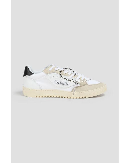 Off-White c/o Virgil Abloh White 5.0 Canvas, Leather And Suede Sneakers for men