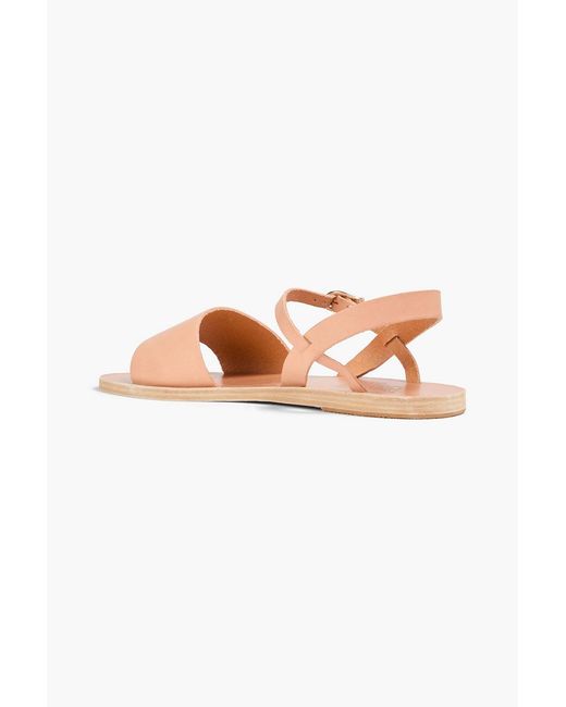 Ancient Greek Sandals Pink Kaliroi Leather Sandals