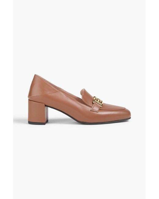 Bally Pink Bekla 50 Embellished Leather Collapsible-Heel Pumps