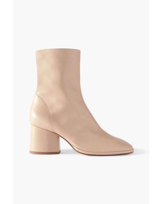 Aeyde Natural Andreia Leather Ankle Boots