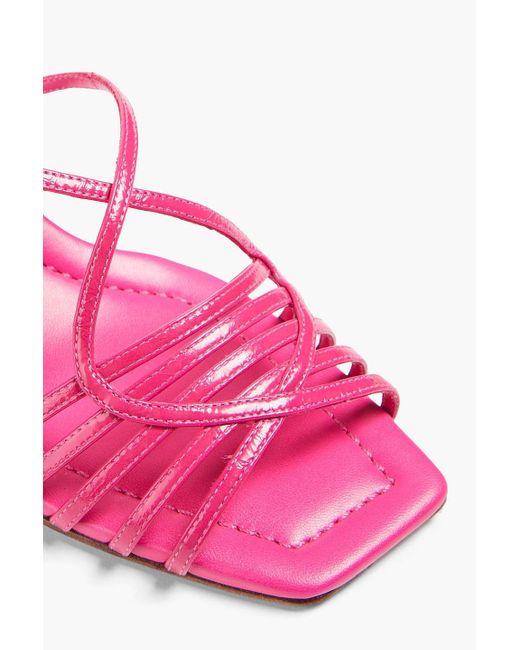 Alexandre Birman Pink Naya 50 Patent-leather Sandals