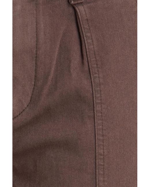 PAIGE Brown Brooklin High-Rise Wide-Leg Jeans