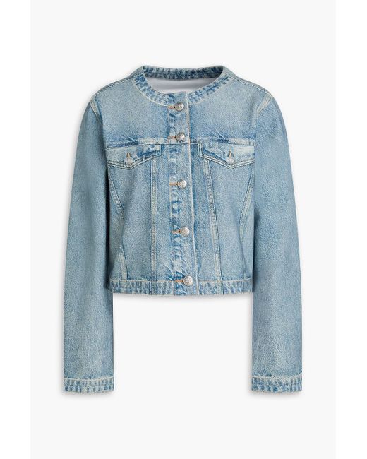 Rag & Bone Blue Miramar Cora Printed Ponte Jacket