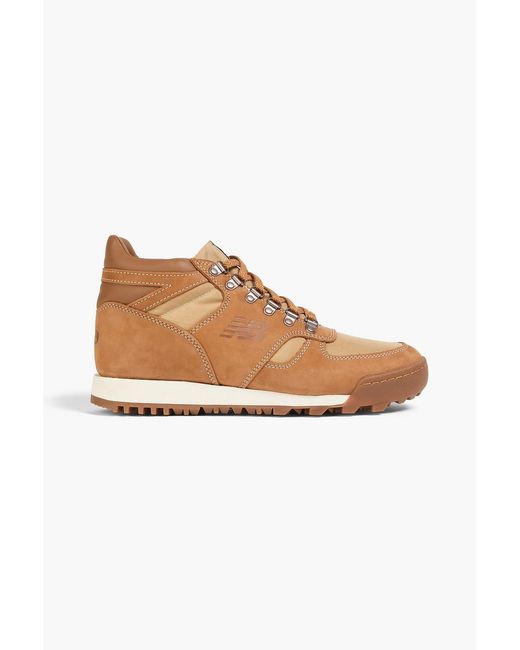 EYE JUNYA WATANABE MAN x NEW BALANCE White Rainier Canvas, Nubuck And Leather High-Top Sneakers for men