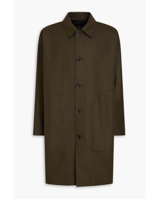 Rag & Bone Green Marshall Wool-Blend Felt Coat for men