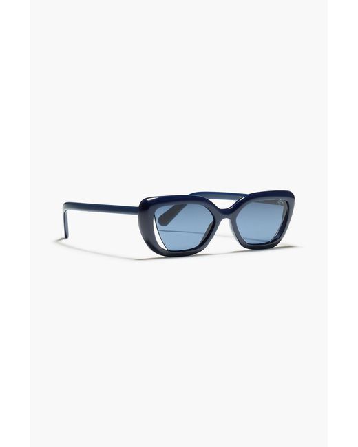 Zimmermann Blue D-Frame Acetate Sunglasses