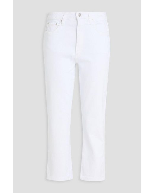 PAIGE White Brigitte Boyfriend Jeans