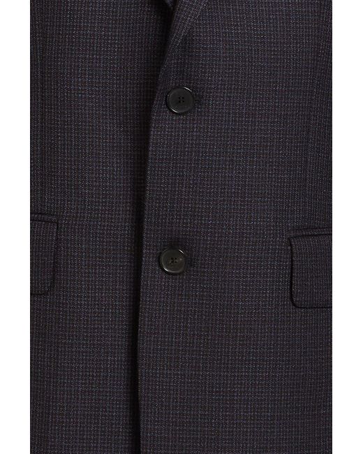 Sandro Black Houndstooth Wool Blazer for men