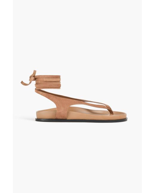 A.Emery Brown Shel Suede Sandals