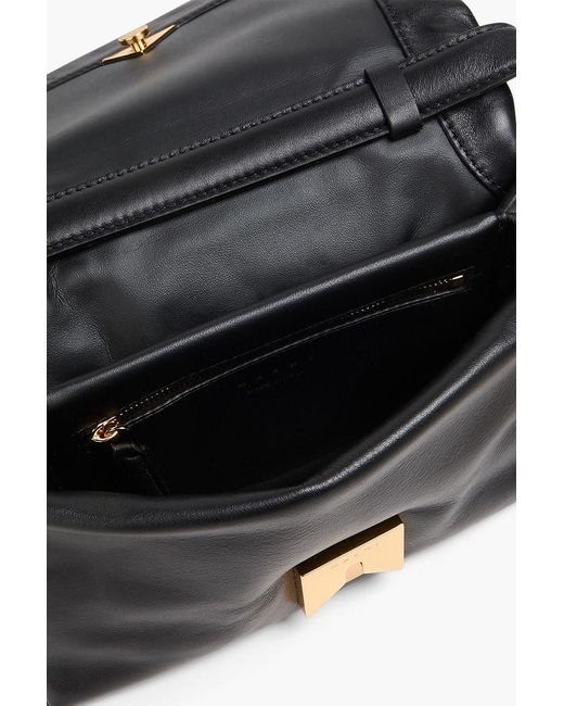 Marni Black Prisma crossbody bag aus gestepptem leder