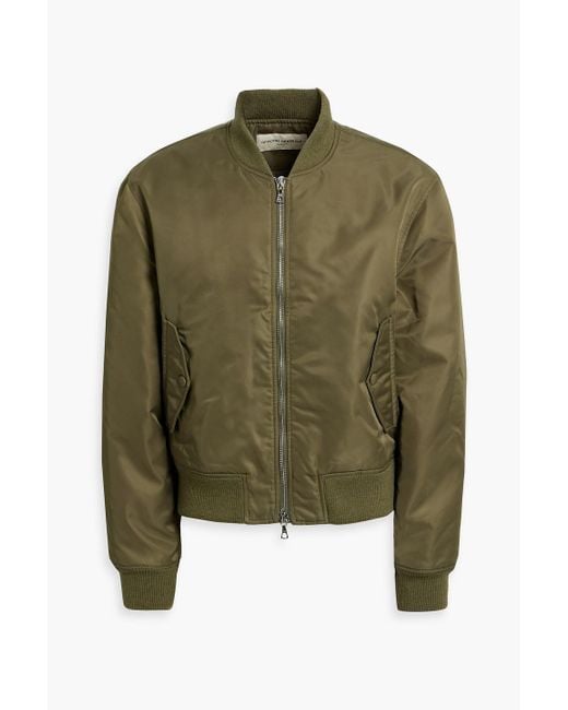 Officine Generale Green Winnie Shell Bomber Jacket for men