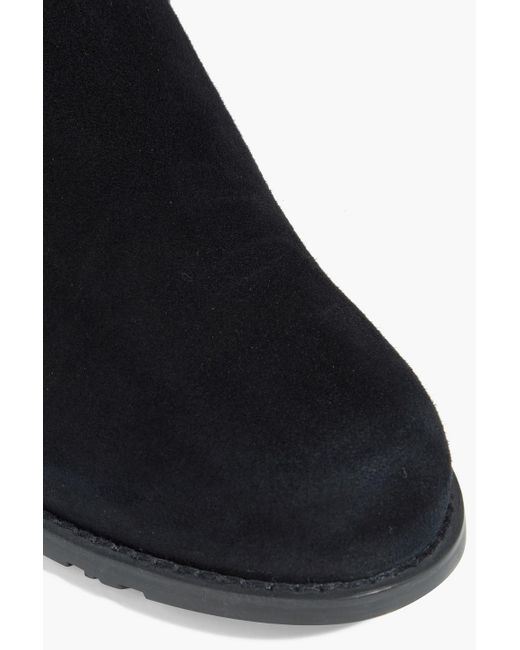 Stuart Weitzman Black Allserve Suede Over-The-Knee Boots