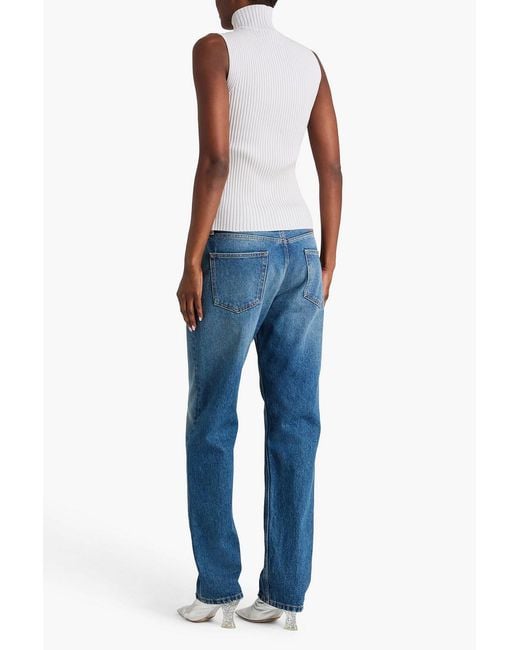 DARKPARK Blue Naomi High-rise Straight-leg Jeans