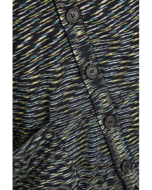 Missoni Black Space-Dyed Wool Cardigan for men