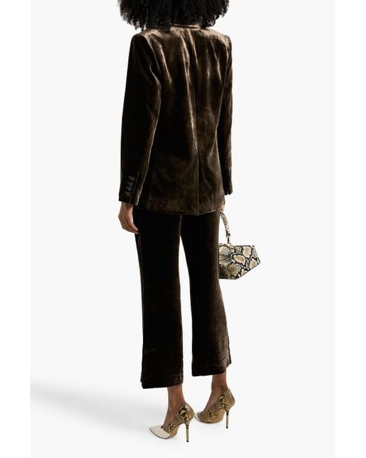 FRAME Black Velvet Blazer